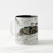 Tasse 2 Couleurs Birch Wood Nature Bark Tree (Devant gauche)