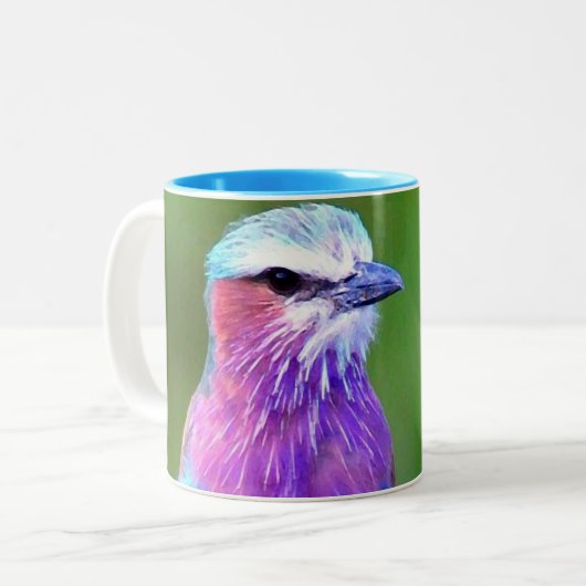 Tasse 2 Couleurs BIRD blue_iphone (Devant gauche)