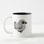 Tasse 2 Couleurs Birdorable Bushtit, Course Intérieure (Gauche)
