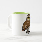 Tasse 2 Couleurs Birdorable creusant le hibou (Devant gauche)