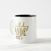 Tasse 2 Couleurs Birthday Mode On | Birthday Party (Devant gauche)