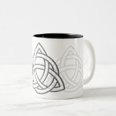 Tasse 2 Couleurs Biseau argenté de Triquetra (Devant droit)