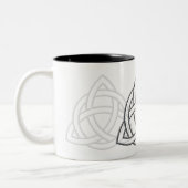 Tasse 2 Couleurs Biseau argenté de Triquetra (Gauche)