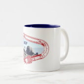 Tasse 2 Couleurs Bishop Escalade Carabiner (Devant droit)