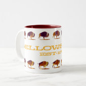 Tasse 2 Couleurs Bison de Yellowstone coule (Devant gauche)