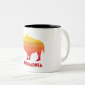 Tasse 2 Couleurs Bison du Dakota du Sud (Devant droit)