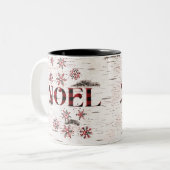 Tasse 2 Couleurs Bison rouge rustique Taureau blanc (Devant gauche)