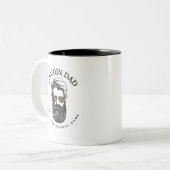 Tasse 2 Couleurs Bitcoin papa (Devant gauche)