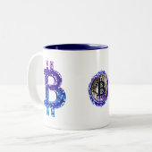 Tasse 2 Couleurs Bitcoin Xmas (Devant gauche)