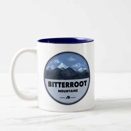 Tasse 2 Couleurs Bitterroot Mountains Camping (Gauche)
