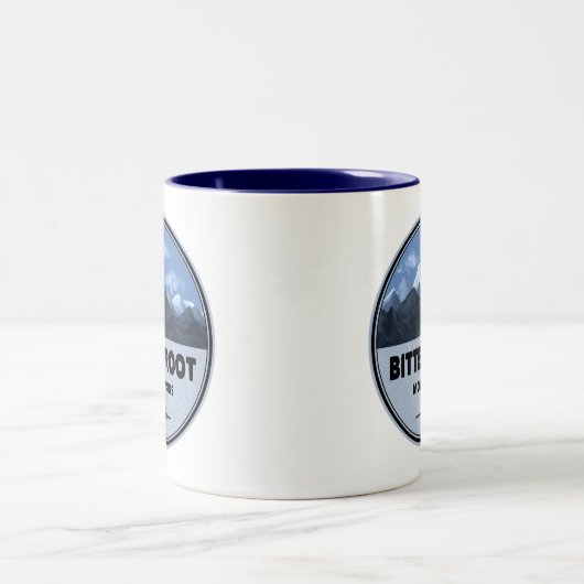 Tasse 2 Couleurs Bitterroot Mountains Camping (Centre)