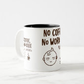 Tasse 2 Couleurs Bizarre à deux tons pour les amateurs de café (Devant gauche)