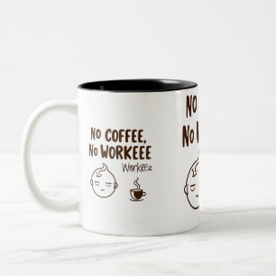 Tasse 2 Couleurs Bizarre à deux tons pour les amateurs de café