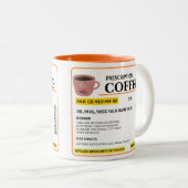 Tasse 2 Couleurs Bizarre de café de prescription (Devant droit)