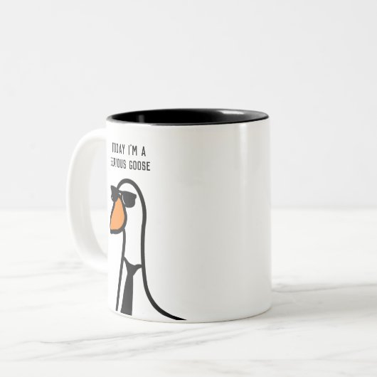 Tasse 2 Couleurs Bizarre de café d'oie (Devant gauche)
