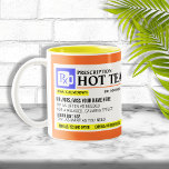 Tasse 2 Couleurs Bizarre de thé chaud<br><div class="desc">Ajoutez un nom à cette drôle de tasse à thé "prescription" pour une idée cadeau unique ! Ou,  remplissez votre propre ordonnance pour un petit quelque chose pour vous-même.</div>