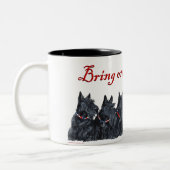 Tasse 2 Couleurs Black and Wheaten Scottish Terriers (Gauche)