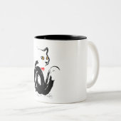 Tasse 2 Couleurs Black Cat Love (Devant droit)