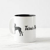 Tasse 2 Couleurs Black Dane, Big Dog (Devant gauche)