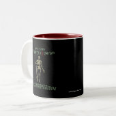 Tasse 2 Couleurs Black Death World Tour Design original (Devant gauche)