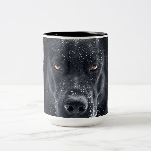 Tasse 2 Couleurs Black German Shepherd (Centre)