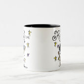 Tasse 2 Couleurs Black Hair Boy Rock Star (Centre)