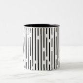 Tasse 2 Couleurs Black Line Geometric Pattern (Centre)