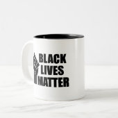Tasse 2 Couleurs Black Lives Mato - Logo BLM (Devant gauche)