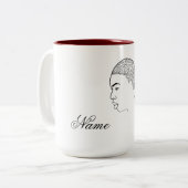 Tasse 2 Couleurs Black Magic Woman Art (Devant gauche)