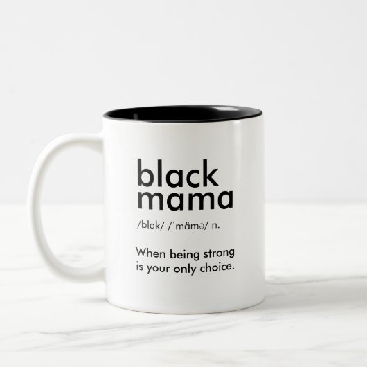 Tasse 2 Couleurs Black Mama (Gauche)