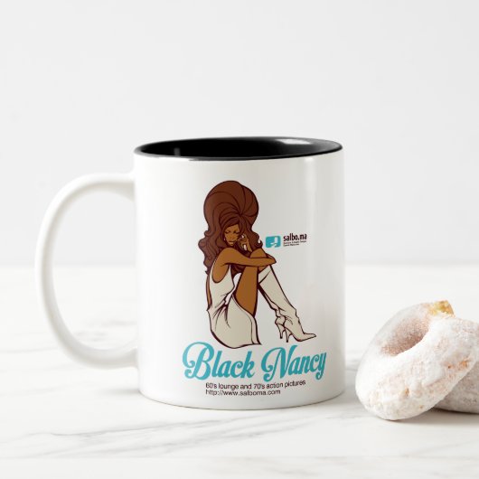 TASSE 2 COULEURS BLACK NANCY (Avec donut)