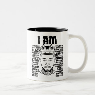 Tasse 2 Couleurs Black Papa Melanin Christian Homme croyant fidèle