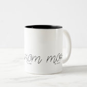 Tasse 2 Couleurs Black Script Established Mom  (Devant droit)