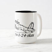 Tasse 2 Couleurs Blackburn b 24 skau Aircraft (Devant droit)