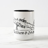 Tasse 2 Couleurs Blackburn b 24 skau Aircraft (Centre)