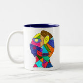 Tasse 2 Couleurs Blanc - Alex K (Gauche)