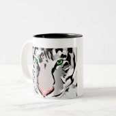 TASSE 2 COULEURS BLANC DE TIGRE/MUG GRIS (Devant gauche)
