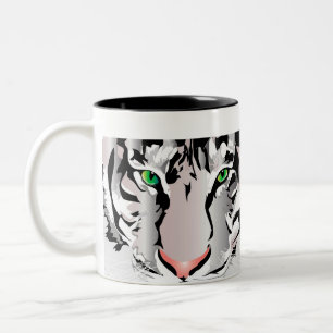 TASSE 2 COULEURS BLANC DE TIGRE/MUG GRIS