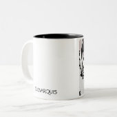TASSE 2 COULEURS BLANC DE TIGRE/MUG GRIS (Devant gauche)
