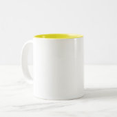 Tasse 2 Couleurs Blanc et Jaune (Devant gauche)