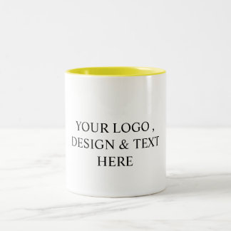 Tasse 2 Couleurs Blanc Personnalisé – Votre logo et texte ici