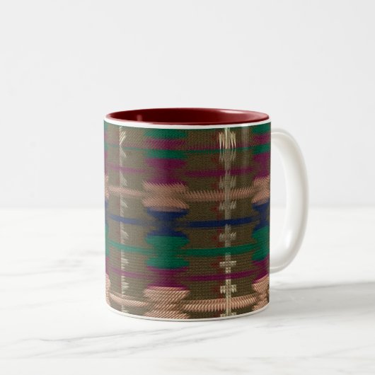 Tasse 2 Couleurs Blanche indienne (Devant droit)