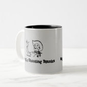 Tasse 2 Couleurs Blancs heureusement de tir (Devant gauche)