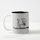 Tasse 2 Couleurs Blancs heureusement de tir (Gauche)