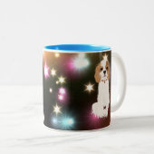 Tasse 2 Couleurs Blenheim Cavalier King Charles Spaniel (Devant droit)