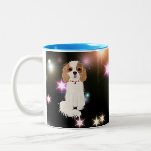 Tasse 2 Couleurs Blenheim Cavalier King Charles Spaniel (Gauche)