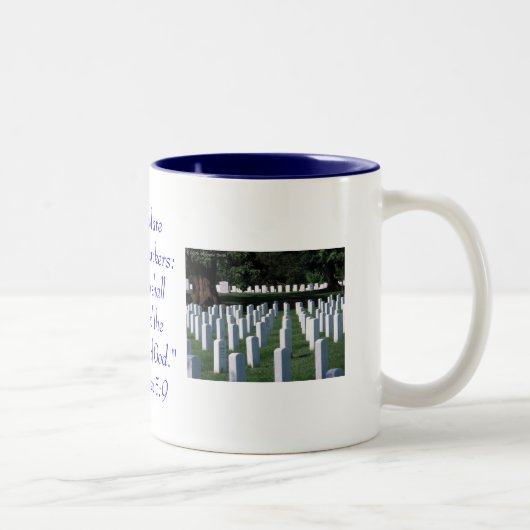 Tasse 2 Couleurs Blessed sont les militaires de conciliateurs… (Droit)