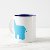 Tasse 2 Couleurs Bleu Bleu (Devant gauche)