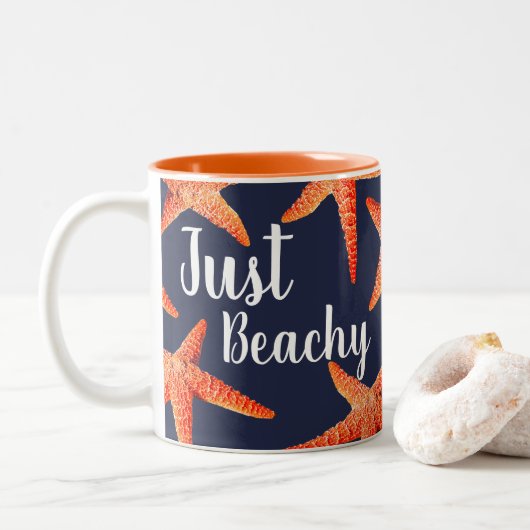 Tasse 2 Couleurs Bleu de mer d'Orange (Avec donut)