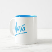 Tasse 2 Couleurs Bleu de parrain non grec (Devant gauche)